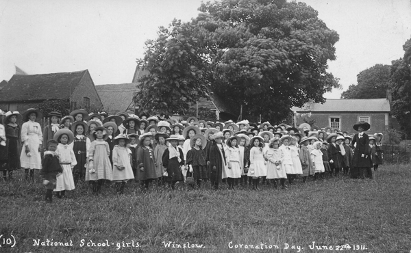 Schoolgirls and teachers